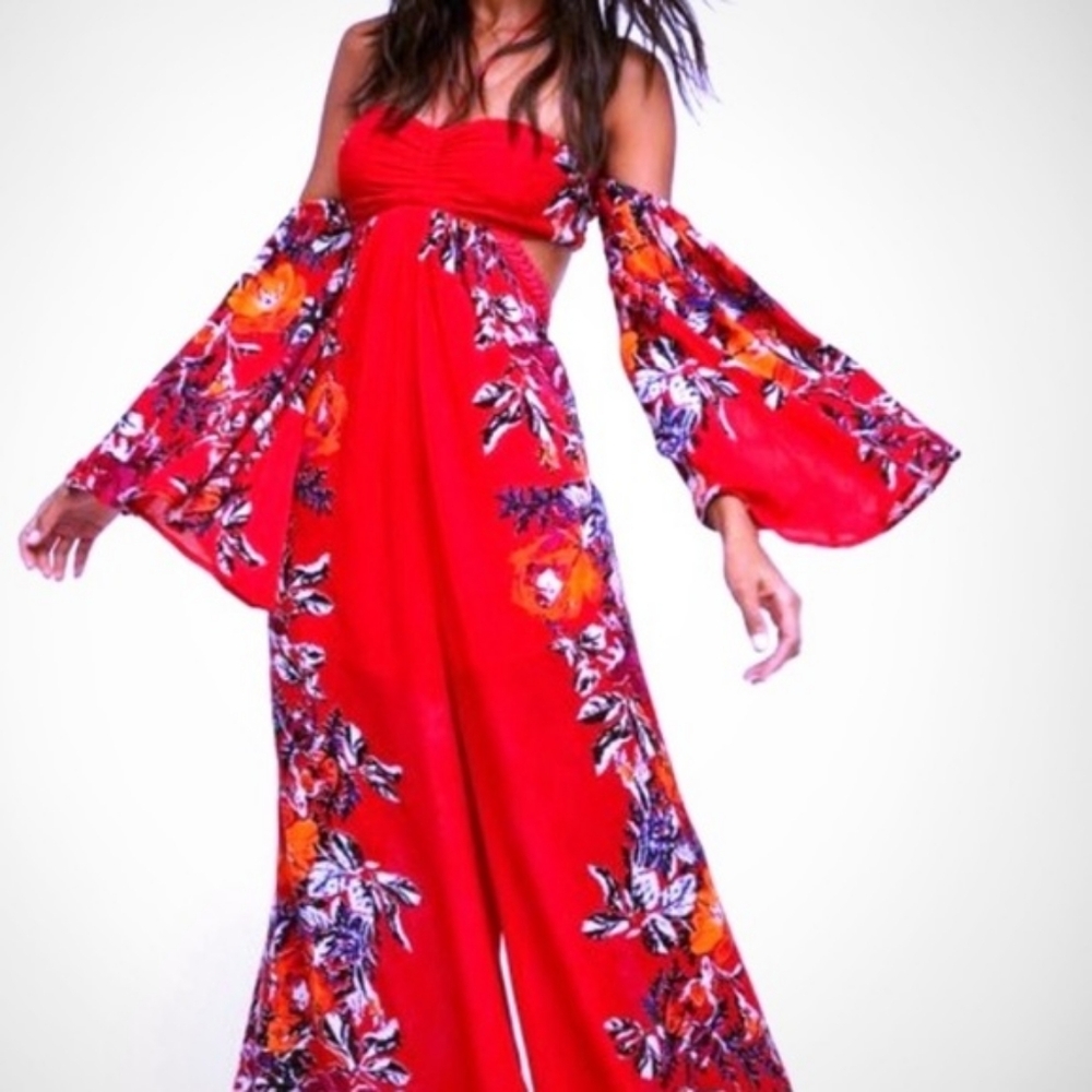 Free People Falling Flowers Jumpsuit